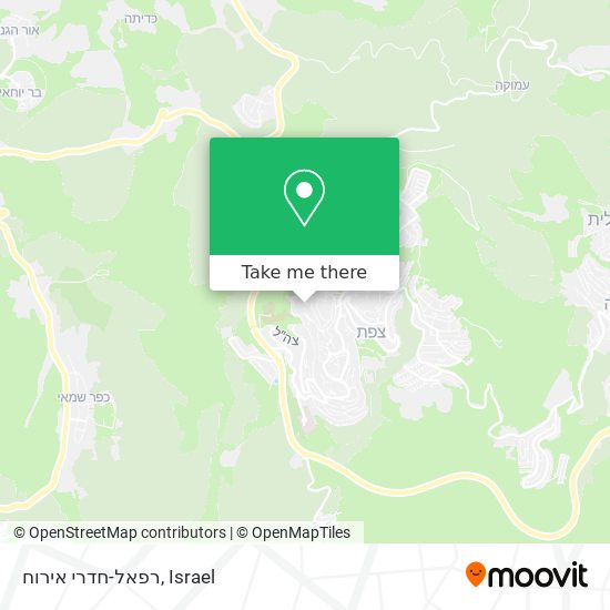 רפאל-חדרי אירוח map