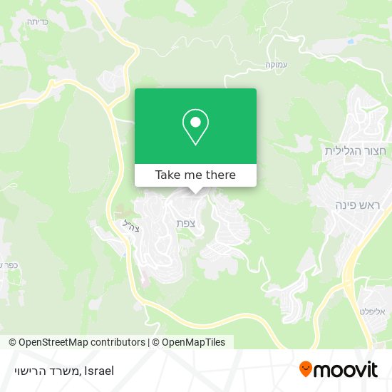 משרד הרישוי map