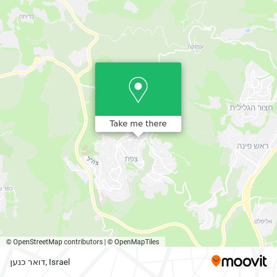 דואר כנען map