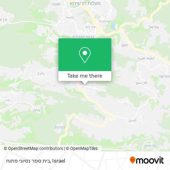 בית ספר נסיוני פתוח map