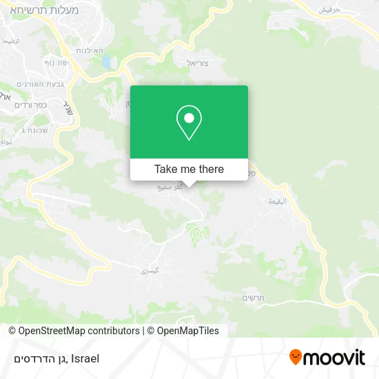 Карта גן הדרדסים