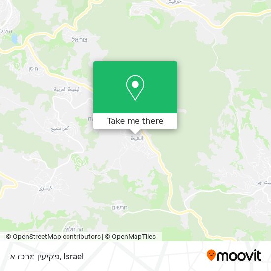 פקיעין מרכז א map