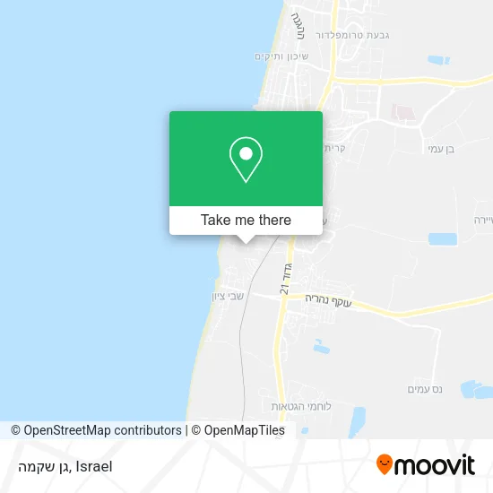 Карта גן שקמה