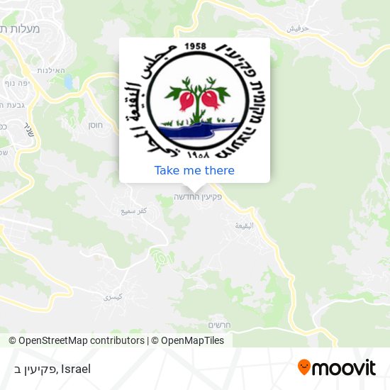 פקיעין ב map