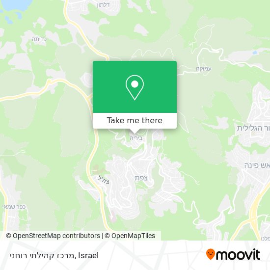 מרכז קהילתי רוחני map