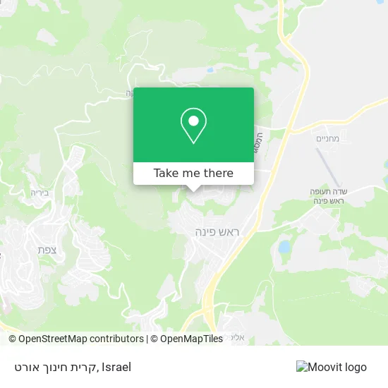 Карта קרית חינוך אורט