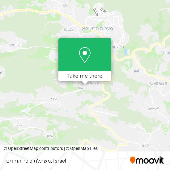 משתלת כיכר הורדים map