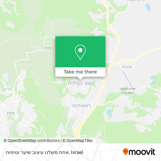 אחת משלנו עיצוב שיער וטיפוח map