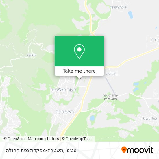 משטרה-מפקדת נפת החולה map