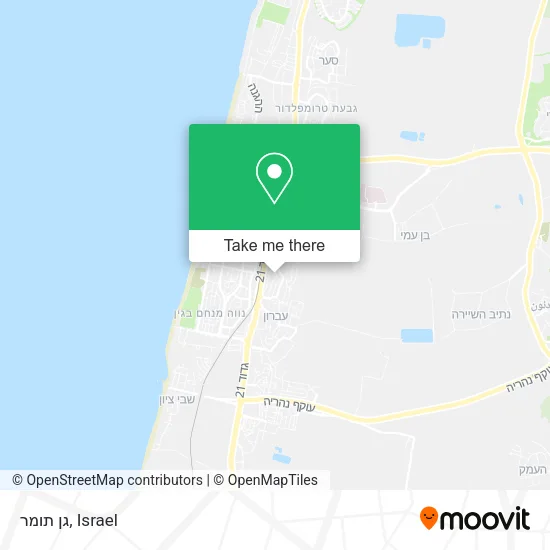 Карта גן תומר