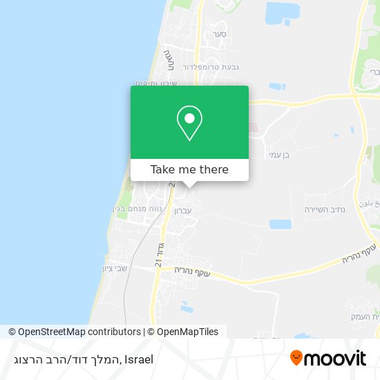 המלך דוד/הרב הרצוג map