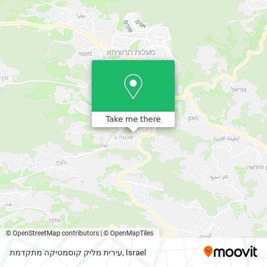 עירית מליק קוסמטיקה מתקדמת map