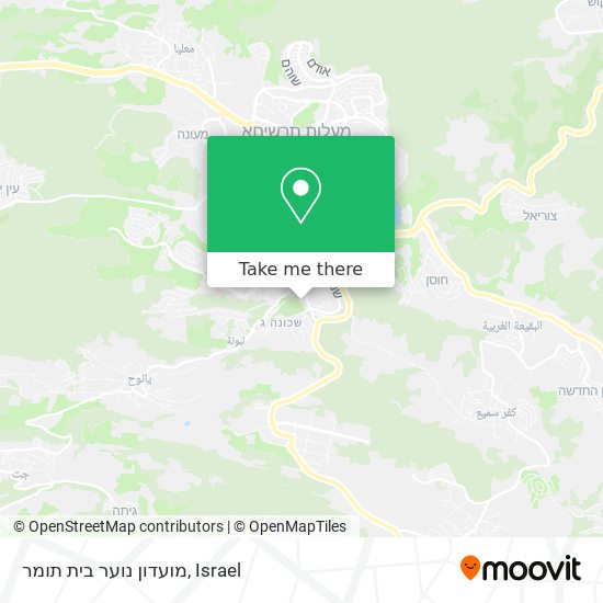 מועדון נוער בית תומר map