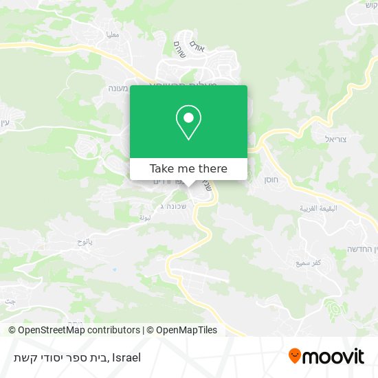 בית ספר יסודי קשת map