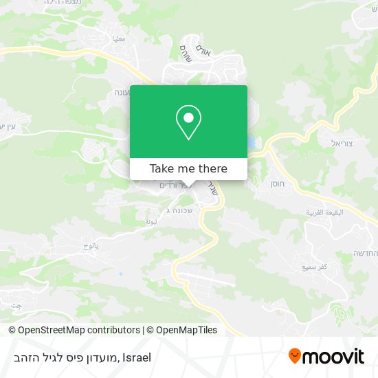 מועדון פיס לגיל הזהב map