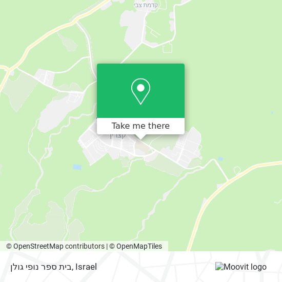 בית ספר נופי גולן map