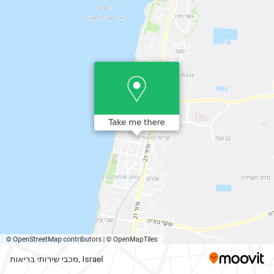 מכבי שירותי בריאות map