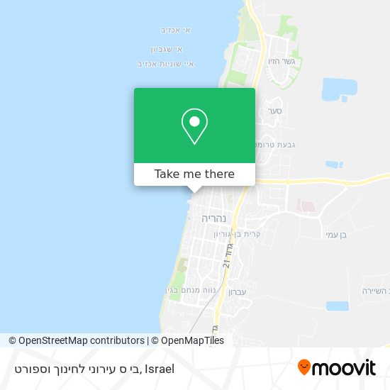 בי ס עירוני לחינוך וספורט map