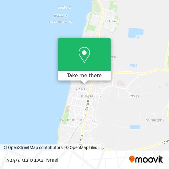 ביכנ ס בני עקיבא map