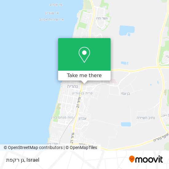 גן רקפת map