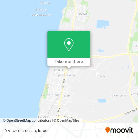 ביכנ ס בית ישראל map