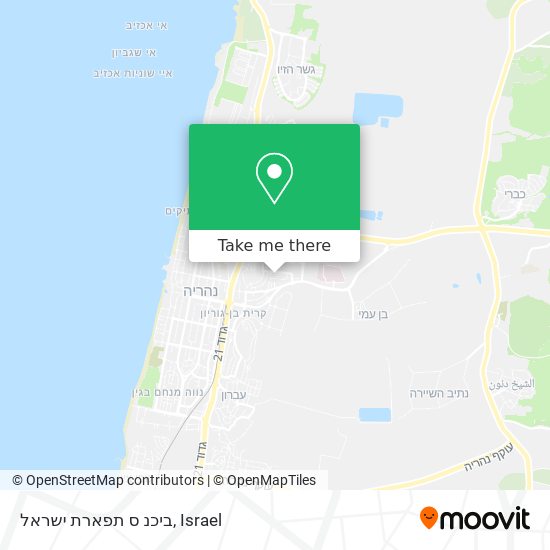 ביכנ ס תפארת ישראל map