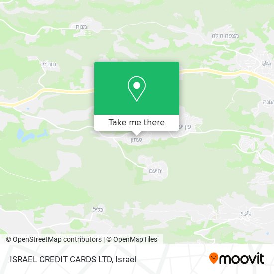 ISRAEL CREDIT CARDS LTD map