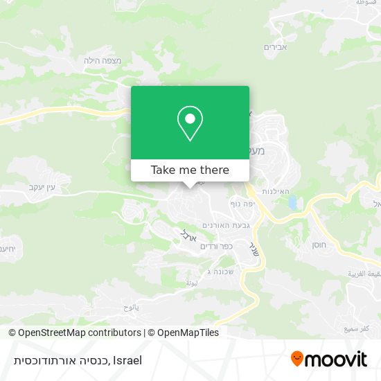 כנסיה אורתודוכסית map