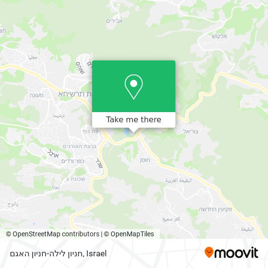 חניון לילה-חניון האגם map