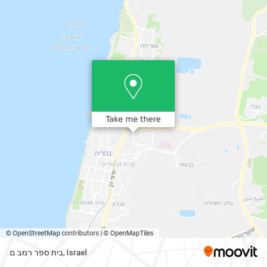 בית ספר רמב ם map