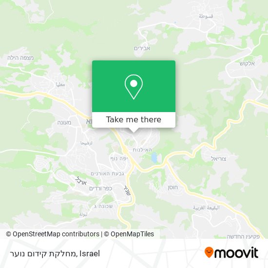 מחלקת קידום נוער map