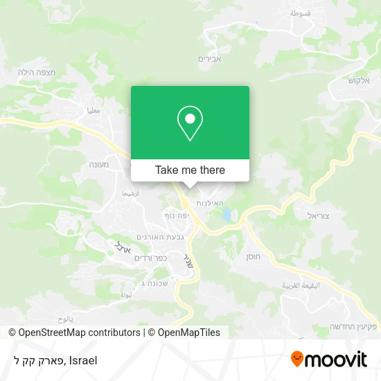 Карта פארק קק ל