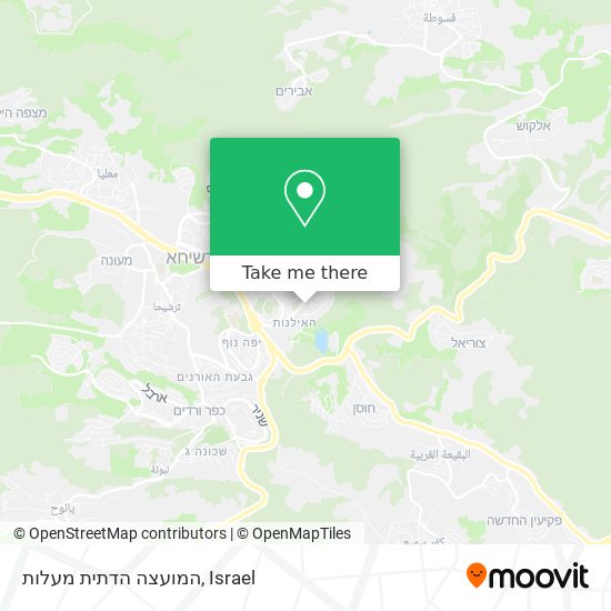 המועצה הדתית מעלות map