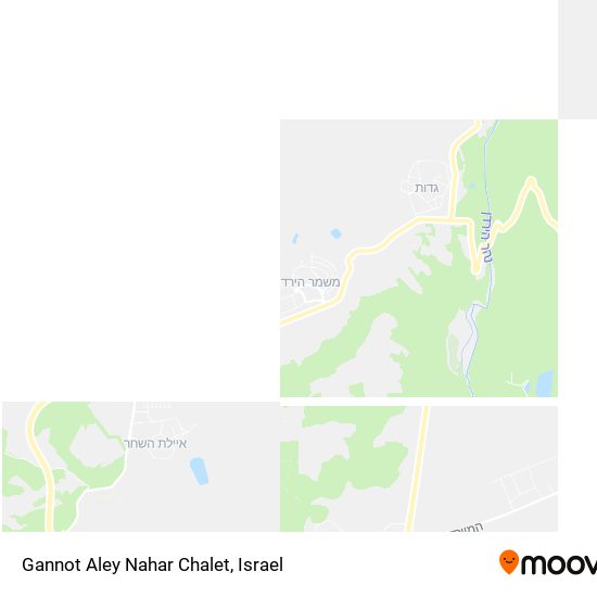 Gannot Aley Nahar Chalet map