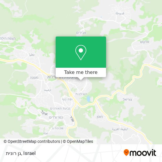 גן רונית map