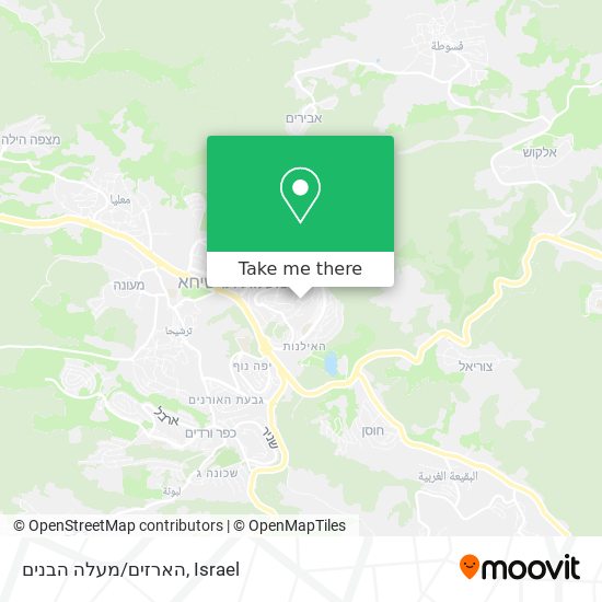 הארזים/מעלה הבנים map