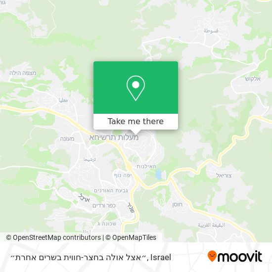 ״אצל אולה בחצר-חווית בשרים אחרת״ map