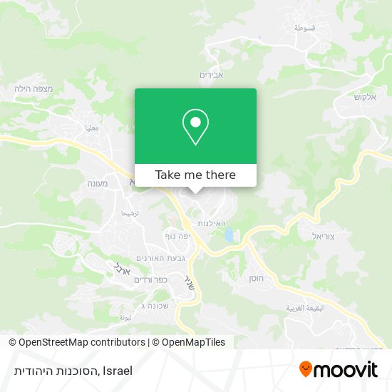 הסוכנות היהודית map