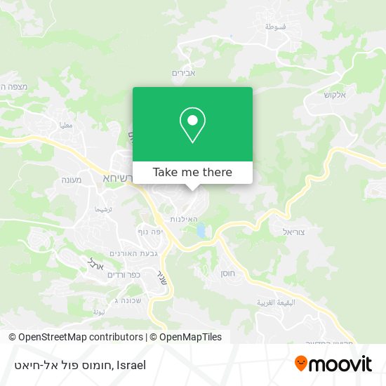 חומוס פול אל-חיאט map