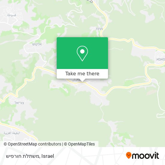 משתלת חורפיש map