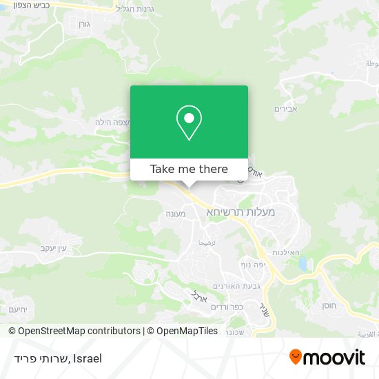 שרותי פריד map