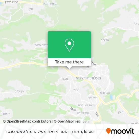 ממתקי יאסר מדאח מעיליא מול עאסי סנטר map