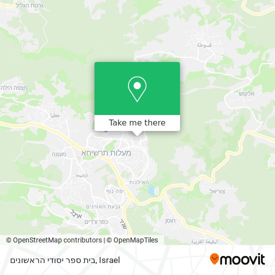 בית ספר יסודי הראשונים map