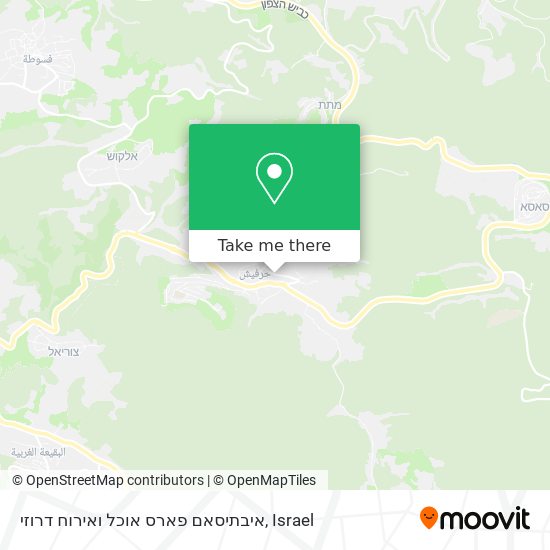 איבתיסאם פארס אוכל ואירוח דרוזי map