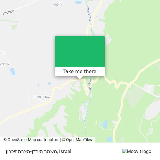 משמר הירדן-מצבת זיכרון map