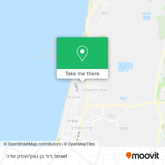 דוד בן גאון/יצחק שדה map