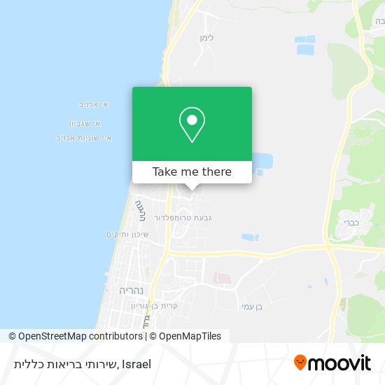 שירותי בריאות כללית map