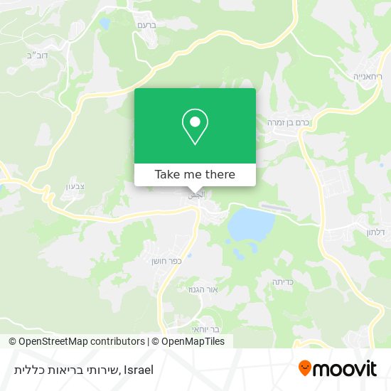 שירותי בריאות כללית map