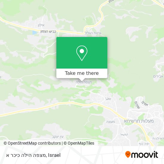 מצפה הילה כיכר א map