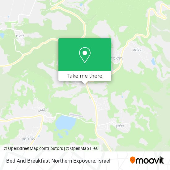 Bed And Breakfast Northern Exposure map